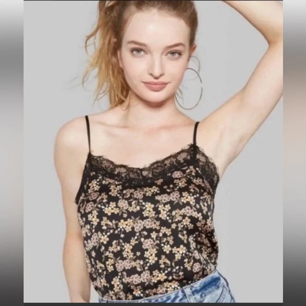 Wild Fable Floral Feminine Grunge Fairycore Lace Camisole Women’s Medium - Picture 1 of 4